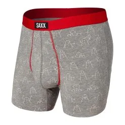 SAXX Undercover Boxer Brief With Fly - Grey Ascii Art Snowmen