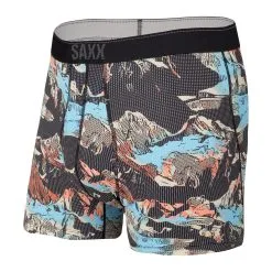 SAXX Quest Boxer Brief With Fly - Black Mountainscape