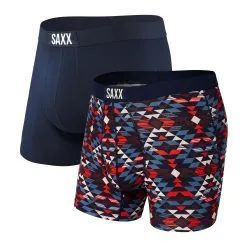 Saxx Vibe Boxer Brief - 2 Pack - El Dorado/Navy