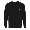 Spittin Chiclets Helmet Long Sleeve Pocket Tee - Black