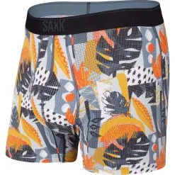 SAXX Quest Boxer Brief With Fly - Blue Cut Work Tropical