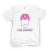 Pink Whitney Leaf Helmet Short Sleeve Tee - White