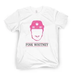 Pink Whitney Leaf Helmet Short Sleeve Tee - White