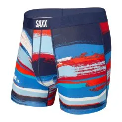 Saxx Vibe Boxer Brief - Blue Paint Can Stripe