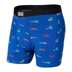SAXX Ultra Fly Boxers - Peak Blue Bite Me