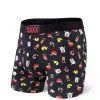 SAXX Ultra Fly Boxers - Black Soy Happy
