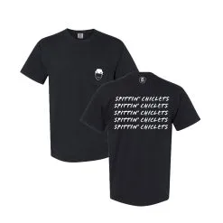 Spittin Chiclets Repeat Short Sleeve Pocket Tee - Black