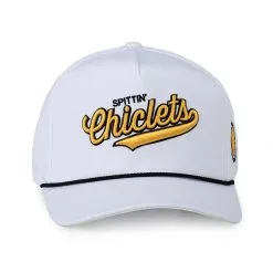 Spittin Chiclets Spittin' Chiclets Varsity Rope Snapback Hat - White