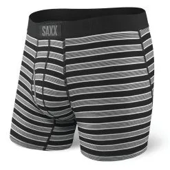 SAXX Ultra Fly Boxers - Black Crew Stripe