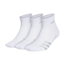 Adidas SL Stripe 3 Men's Quarter Socks - 3-Pack - White