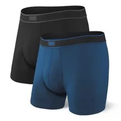 SAXX Daytripper 2 Pack Men's Boxer Brief - Black/Royal