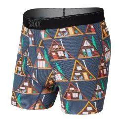 SAXX Quest Boxer Brief With Fly - Dark Denim A Ok Frame