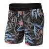 SAXX Platinum Boxer Briefs With Fly - Black Vine Batik