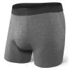 SAXX Platinum Boxer Briefs With Fly - Dark Charcoal Heather