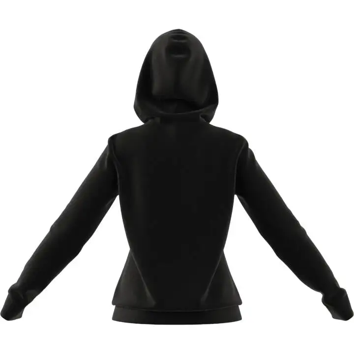 Adidas BL Ft Women's Hoodie - Black/White 2 Adidas BL Ft Women's Hoodie - Black/White - Image 2