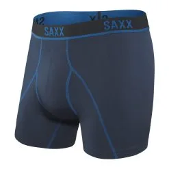 SAXX Kinetic HD Boxer Briefs - Navy/City Blue