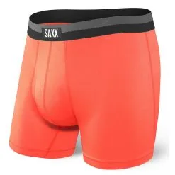 SAXX Sport Mesh Boxer Briefs With Fly - Orange