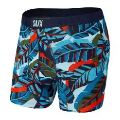 Saxx Vibe Boxer Brief - Blue Pop Jungle