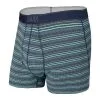 SAXX Quest Boxer Brief With Fly - Green Sunrise Stripe