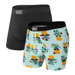 Saxx Vibe Boxer Brief - 2 Pack - Holidaze/Black