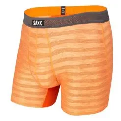 SAXX Hot Shot Boxer Brief With Fly - Orange Blaze Heather
